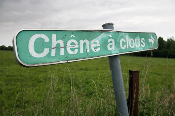 Panneau à Herchies - photo Vincent Haneuse © Musée de la Vie wallonne