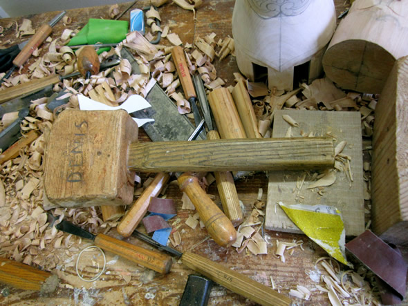 Outils de fabrication des marionnettes © Ooh ! Collective 